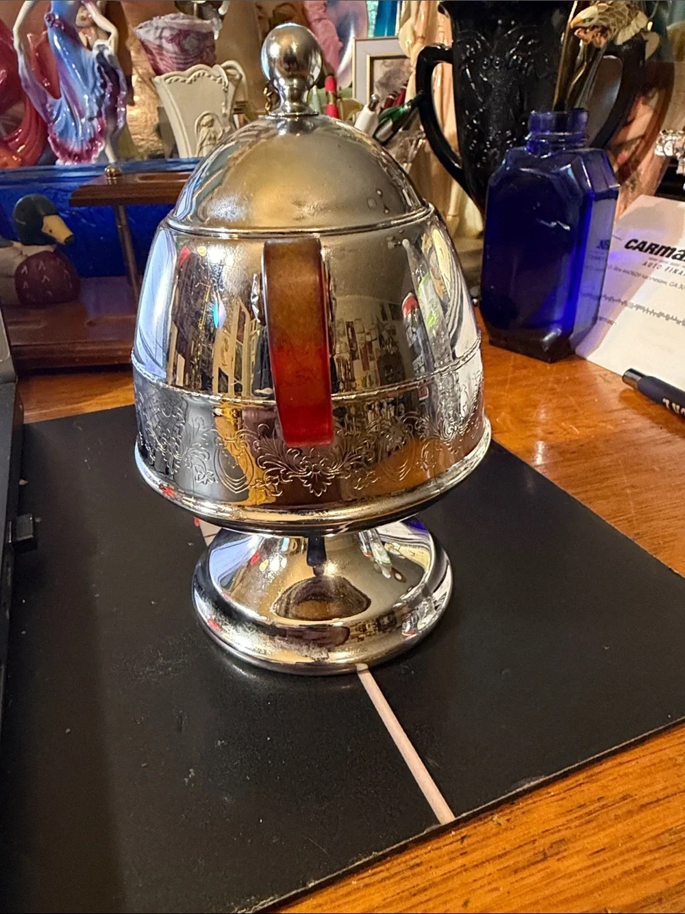 Not marked polished silver